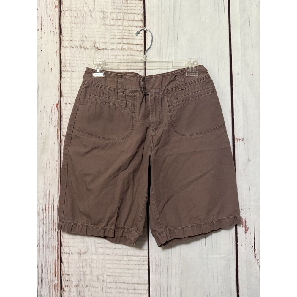 Patagonia Women Khaki Bermuda Pocket Hiking 8.5" Shorts Dusky Brown Size 6